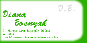 diana bosnyak business card